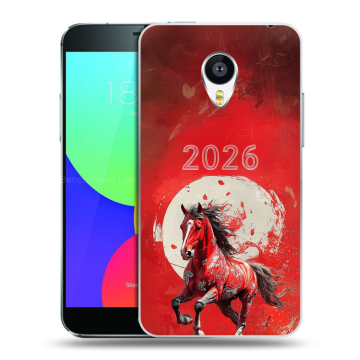 Силиконовый чехол на Meizu MX4 с принтом Новый год