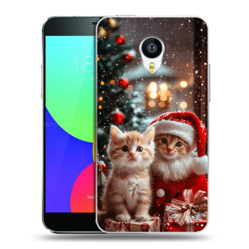 Силиконовый чехол на Meizu MX4 с принтом Новый год