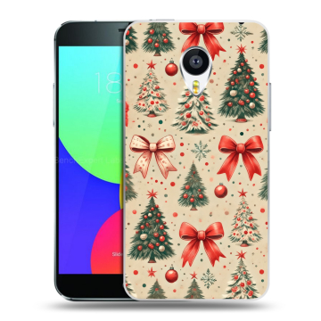 Силиконовый чехол на Meizu MX4 с принтом Новый год