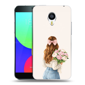 Силиконовый чехол на Meizu MX4 с принтом женский