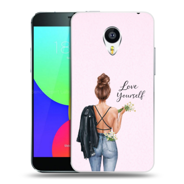 Силиконовый чехол на Meizu MX4 с принтом женский