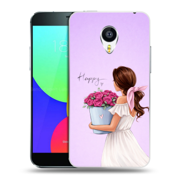 Силиконовый чехол на Meizu MX4 с принтом женский