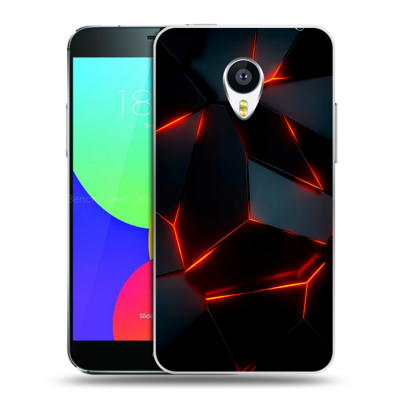 Силиконовый чехол на Meizu MX4 с принтом Яркие абстракции Силиконовый чехол на Meizu MX4 с принтом Яркие абстракции
