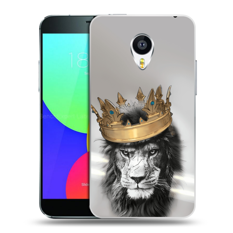 Пластиковый чехол на Meizu MX4 с принтом Лев с короной Пластиковый чехол на Meizu MX4 с принтом Лев с короной