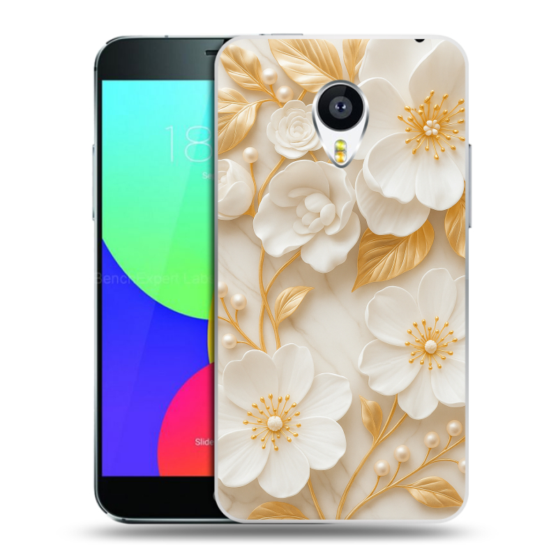 Силиконовый чехол на Meizu MX4 с принтом Цветы Силиконовый чехол на Meizu MX4 с принтом Цветы