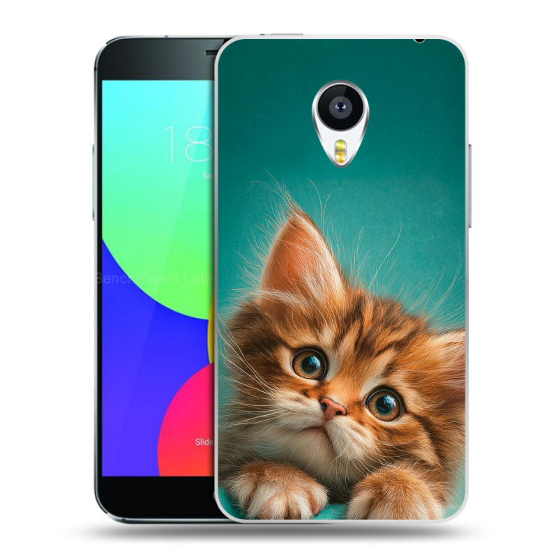 Силиконовый чехол на Meizu MX4 с принтом котенок Силиконовый чехол на Meizu MX4 с принтом котенок