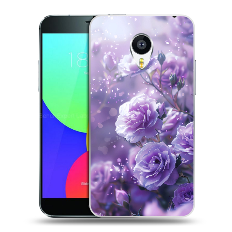 Силиконовый чехол на Meizu MX4 с принтом Розы цветы Силиконовый чехол на Meizu MX4 с принтом Розы цветы