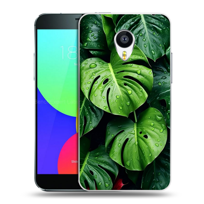 Пластиковый чехол на Meizu MX4 с принтом Листья Пластиковый чехол на Meizu MX4 с принтом Листья