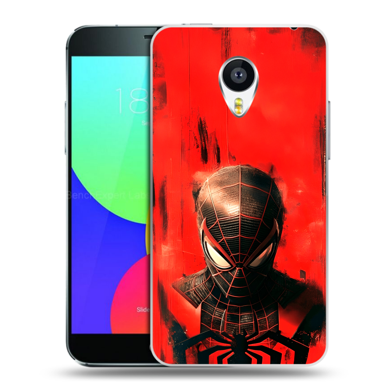 Пластиковый чехол на Meizu MX4 с принтом человек паук spiderman Пластиковый чехол на Meizu MX4 с принтом человек паук spiderman