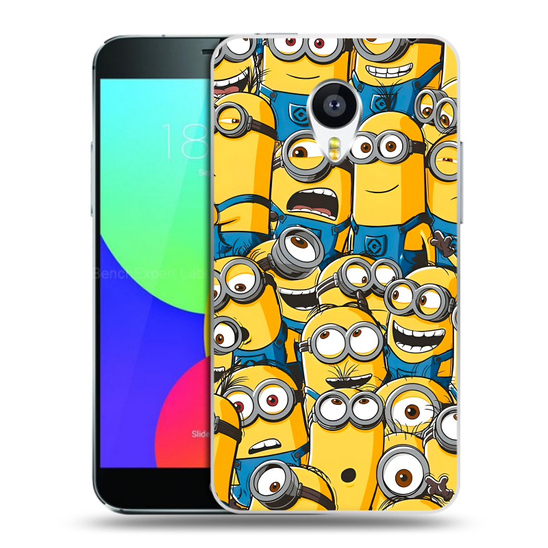 Пластиковый чехол на Meizu MX4 с принтом Миньоны Пластиковый чехол на Meizu MX4 с принтом Миньоны