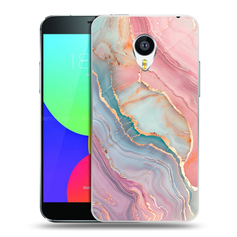 Пластиковый чехол на Meizu MX4 с принтом розовый мрамор Пластиковый чехол на Meizu MX4 с принтом розовый мрамор