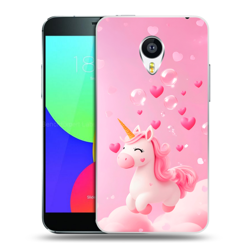 Пластиковый чехол на Meizu MX4 с принтом Единорог Пластиковый чехол на Meizu MX4 с принтом Единорог