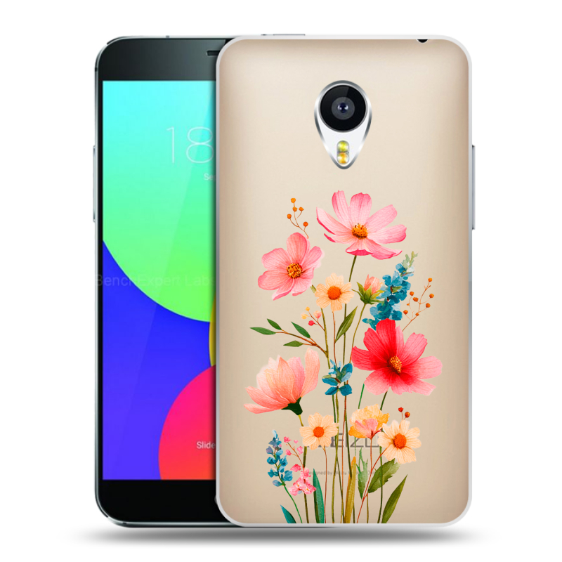 Силиконовый чехол на Meizu MX4 с принтом Цветы Силиконовый чехол на Meizu MX4 с принтом Цветы