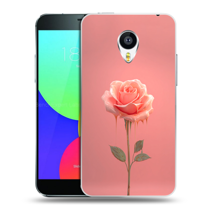 Пластиковый чехол на Meizu MX4 с принтом Розовая роза Пластиковый чехол на Meizu MX4 с принтом Розовая роза