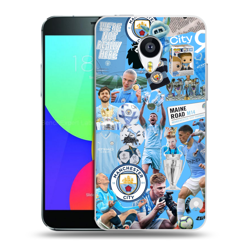 Силиконовый чехол на Meizu MX4 с принтом Man City Манчестер Сити Силиконовый чехол на Meizu MX4 с принтом Man City Манчестер Сити