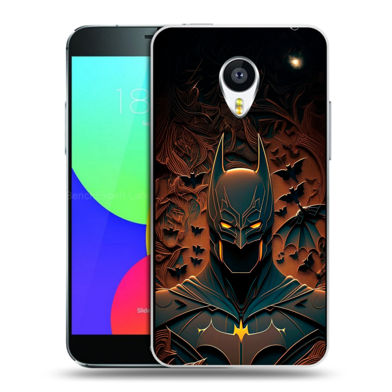 Силиконовый чехол на Meizu MX4 с принтом Batman Бэтмен Силиконовый чехол на Meizu MX4 с принтом Batman Бэтмен