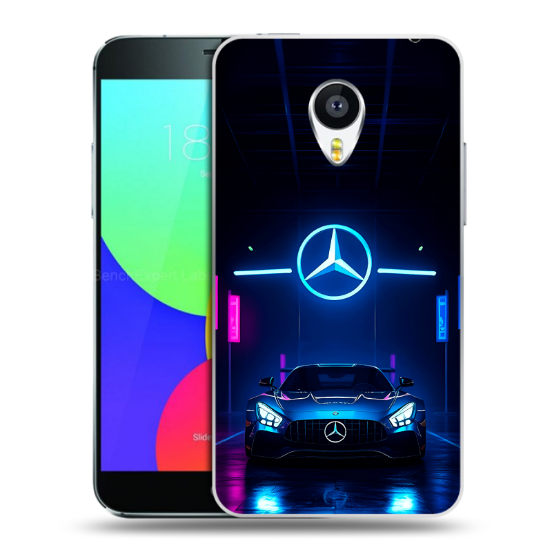 Пластиковый чехол на Meizu MX4 с принтом Mercedes Мерседес Пластиковый чехол на Meizu MX4 с принтом Mercedes Мерседес