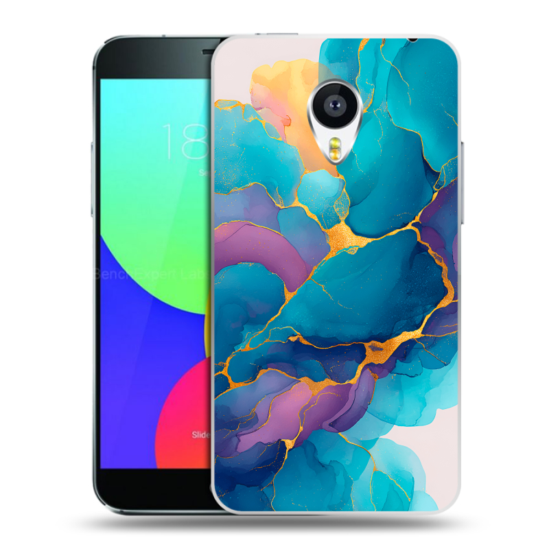 Пластиковый чехол на Meizu MX4 с принтом Мрамор блестки Пластиковый чехол на Meizu MX4 с принтом Мрамор блестки