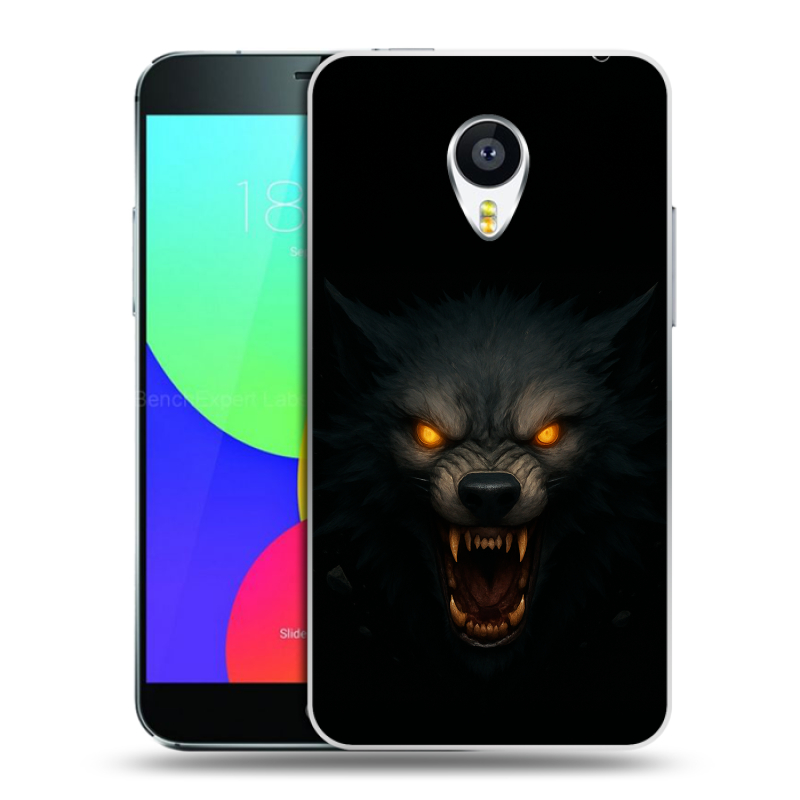 Силиконовый чехол на Meizu MX4 с принтом Волк Силиконовый чехол на Meizu MX4 с принтом Волк