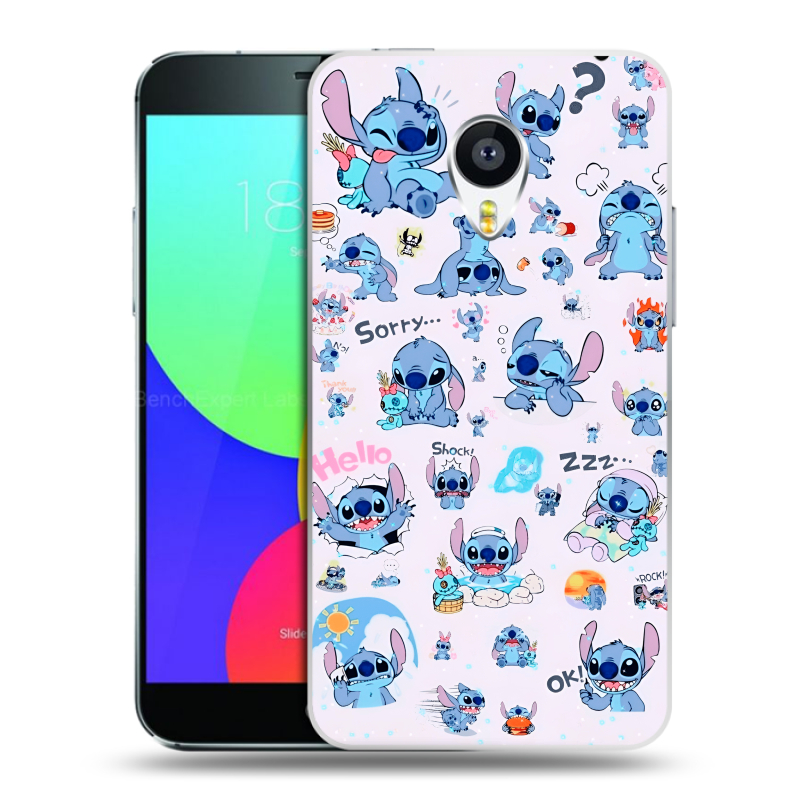 Пластиковый чехол на Meizu MX4 с принтом Лило и Стич Пластиковый чехол на Meizu MX4 с принтом Лило и Стич