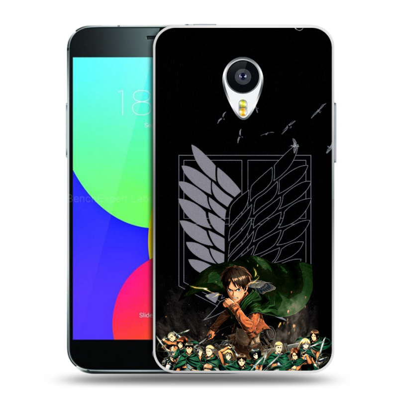 Пластиковый чехол на Meizu MX4 с принтом Атака титанов Пластиковый чехол на Meizu MX4 с принтом Атака титанов