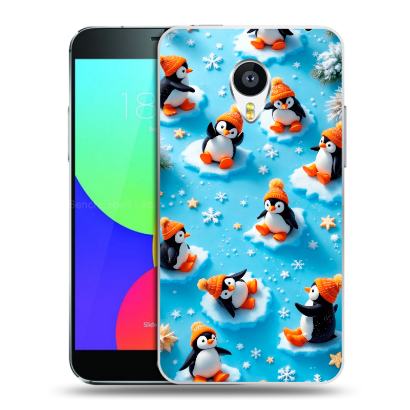 Силиконовый чехол на Meizu MX4 с принтом Новый год Силиконовый чехол на Meizu MX4 с принтом Новый год