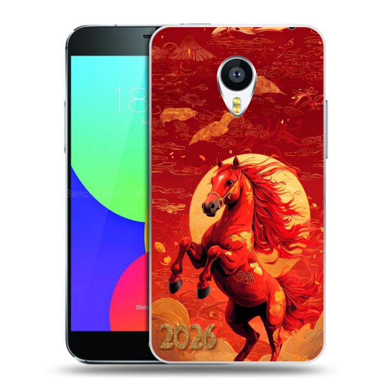 Пластиковый чехол на Meizu MX4 с принтом Новый год Пластиковый чехол на Meizu MX4 с принтом Новый год