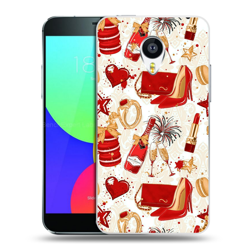 Силиконовый чехол на Meizu MX4 с принтом Новый год Силиконовый чехол на Meizu MX4 с принтом Новый год