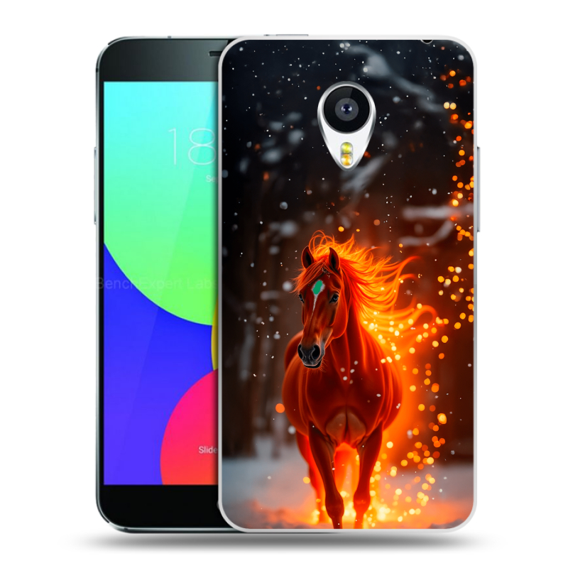 Силиконовый чехол на Meizu MX4 с принтом Новый год Силиконовый чехол на Meizu MX4 с принтом Новый год