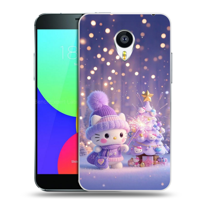 Силиконовый чехол на Meizu MX4 с принтом Новый год Силиконовый чехол на Meizu MX4 с принтом Новый год