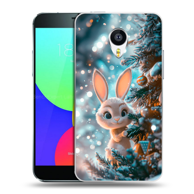 Силиконовый чехол на Meizu MX4 с принтом Новый год Силиконовый чехол на Meizu MX4 с принтом Новый год