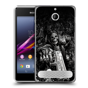 Пластиковый чехол на Sony Xperia E1 с принтом Скелет Пластиковый чехол на Sony Xperia E1 с принтом Скелет