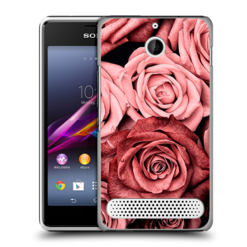Пластиковый чехол на Sony Xperia E1 с принтом Цветы розы Пластиковый чехол на Sony Xperia E1 с принтом Цветы розы
