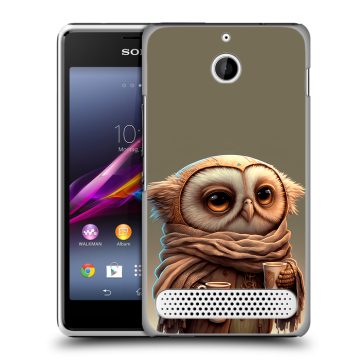 Пластиковый чехол на Sony Xperia E1 с принтом Сова Пластиковый чехол на Sony Xperia E1 с принтом Сова
