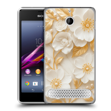 Пластиковый чехол на Sony Xperia E1 с принтом Цветы