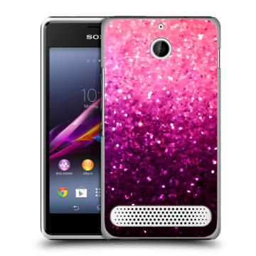 Пластиковый чехол на Sony Xperia E1 с принтом Блестки
