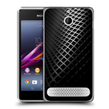 Пластиковый чехол на Sony Xperia E1 с принтом Текстура металла