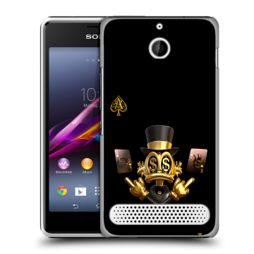 Пластиковый чехол на Sony Xperia E1 с принтом Золотой скрудж макдак