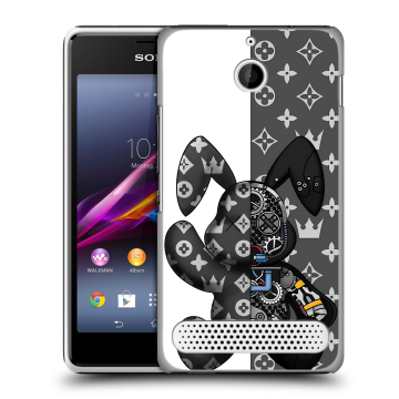 Пластиковый чехол на Sony Xperia E1 с принтом Луи робот