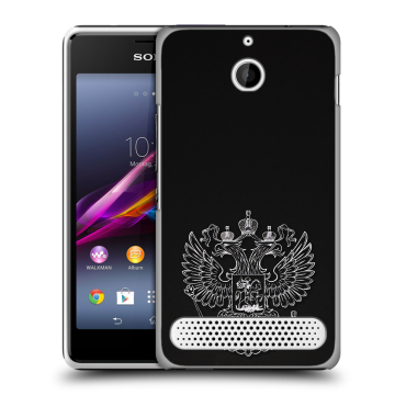 Пластиковый чехол на Sony Xperia E1 с принтом Герб России