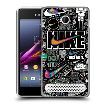 Пластиковый чехол на Sony Xperia E1 с принтом Найк