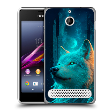 Пластиковый чехол на Sony Xperia E1 с принтом бабочки саккура