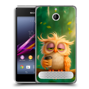 Пластиковый чехол на Sony Xperia E1 с принтом сова