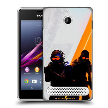 Пластиковый чехол на Sony Xperia E1 с принтом Контер страйк Counter strike