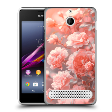 Пластиковый чехол на Sony Xperia E1 с принтом Розы цветы
