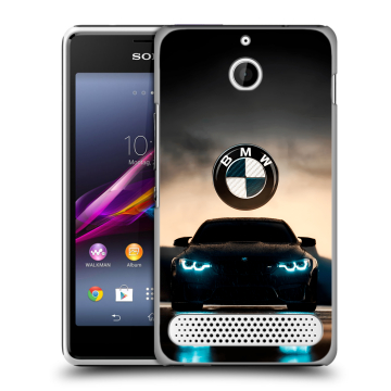 Пластиковый чехол на Sony Xperia E1 с принтом БМВ BMW