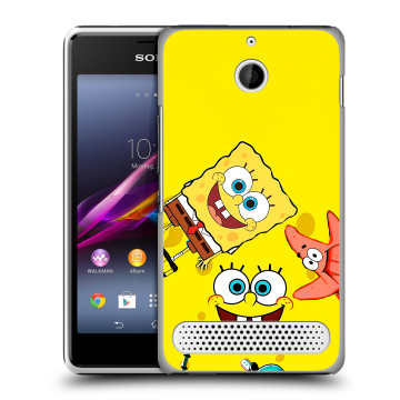 Пластиковый чехол на Sony Xperia E1 с принтом Спанч боб Спанчбоб
