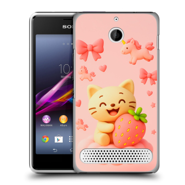 Пластиковый чехол на Sony Xperia E1 с принтом для девочек Пластиковый чехол на Sony Xperia E1 с принтом для девочек