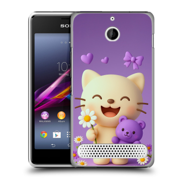 Пластиковый чехол на Sony Xperia E1 с принтом для девочек Пластиковый чехол на Sony Xperia E1 с принтом для девочек