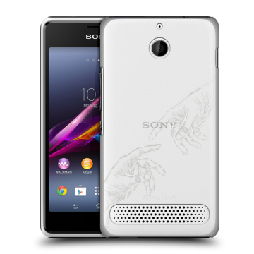 Пластиковый чехол на Sony Xperia E1 с принтом Сотворение мира Пластиковый чехол на Sony Xperia E1 с принтом Сотворение мира